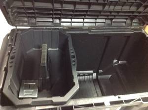 lot 43 image: Husky 37 in. Rolling Tool Box Utility Cart Black MISSING KEY