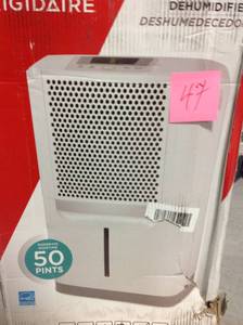 lot 47 image: Frigidaire 50-Pint Dehumidifier in good condition