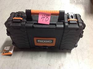 lot 48 image: RIDGID 22 in. Pro Organizer, Black in good condition