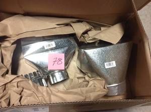 lot 78 image: Master Flow 10 in. x 4 in. to 4 in. Universal Register Box in good condition
