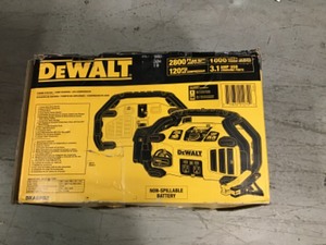 lot 154 image: DEWALT 2800 Peak Amp Jump Starter 1000-Watt Power Inverter with Digital Compressor in good conditions