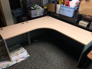 Modular 2-Piece Desk Setup