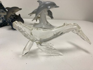 Beautiful Collection of Whale and Dolphin GlassCeramic Sculptures