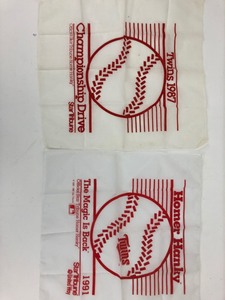 Homer Hanky Minnesota Twins Collectables, 1987 and 1991