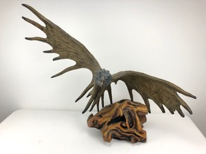 INTRICATELY Hand Carved Wooden Eagle Sculpture, SIGNED and NUMBERED, Limited Piece