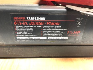 Craftsman 6 18 JointerPlaner