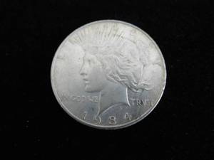 lot 6 image: Peace Dollar 1934
