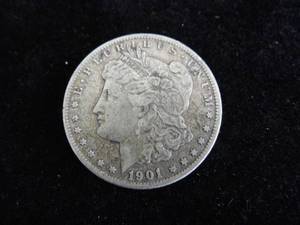lot 25 image: Morgan Dollar 1901