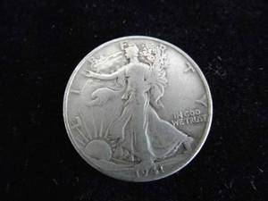 lot 31 image: Walking Liberty Half Dollar 1941