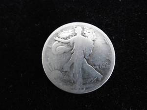 lot 45 image: Walking Liberty Half Dollar 1917