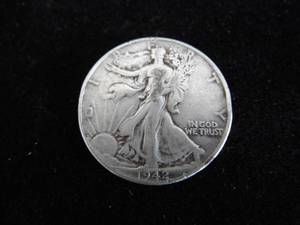 lot 53 image: Walking Liberty Half Dollar 1942