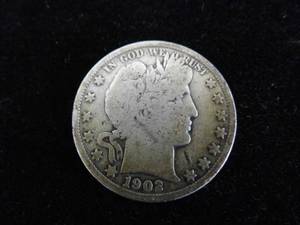 lot 64 image: Barber Half Dollar 1902