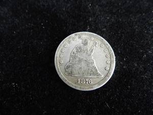 lot 67 image: Seated Liberty Quarter 1876