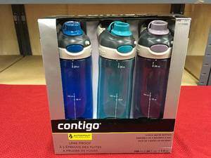 lot 491 image: Contigo Tritan 24Oz 3 Pack, Retail $14.99