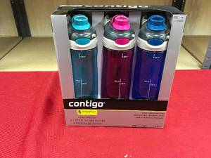 lot 498 image: Contigo Tritan 24Oz 3 Pack, Retail $14.99