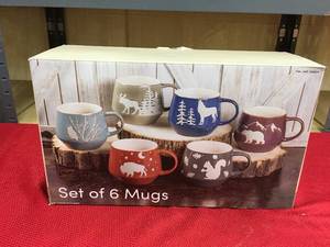 lot 514 image: Baum Wilderness Mug 6 Pc, Retail $17.99
