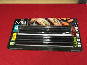 lot 517 image: Miu 4 Pk. BBQ Grill Mats, Retail $12.99