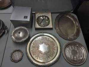 6 Pieces Assorted Silver Plate