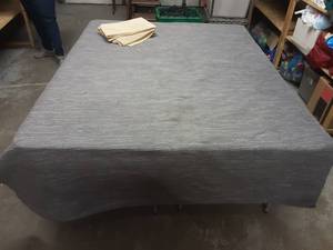 IKEA Erslev Large Grey Cotton Area Rug 6x9 With GripperRubber Back
