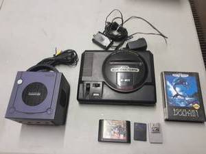 Sega Genesis With PowerAV Cords & 2-Games, Nintendo Game Cube With AV Cord Only