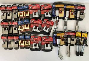 Huge Lot of Trailer Wiring Accessories, Coupler Locks and Pin Locks (see both sets of pictures) -