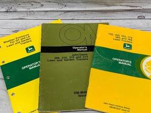 lot 37 image: Lot of 3 Vintage John Deere Manuals (These sell for $15 to $40 each online )