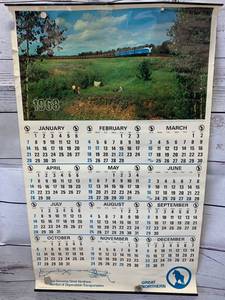 lot 52 image: 1968 Great Northern Calendar 16 x 26