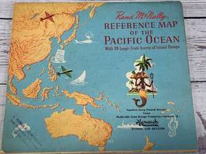 lot 60 image: WW2 Pacific & References of the Pacific Ocean Rand McNally Map