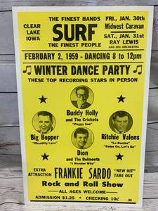 lot 82 image: Buddy Holly, Big Bopper, Richie Valens Poster