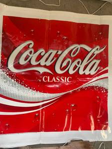 lot 87 image: Coca Cola Banner 33 x 9 Feet Long