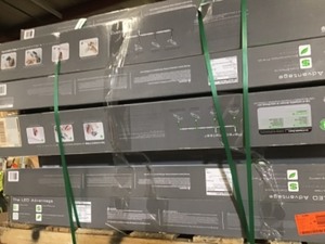 lot 17 image: Pallet with assorted Lithonia Lightning Track Kits