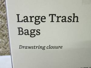 Box of 50 Large Trash Bags 30 Gallo...