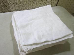 25 Whte 12 x 12 WashclothesRags ...