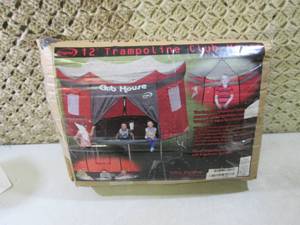 12 ft Trampoline Club House Tent Op...