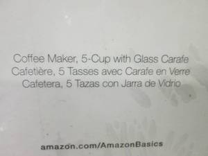 5-Cup Coffee Maker with Glass Caraf...