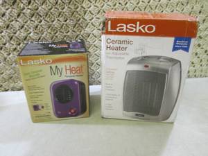 2 Lasko Ceramic Heaters Open Box  E...