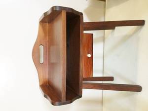 lot 21 image: Old School Solid Wood Telephone Stand Side Table With Drawer - Great Condition