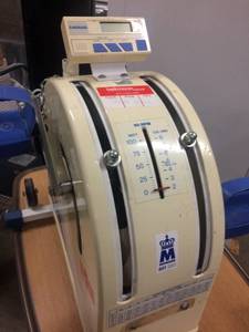 lot 71 image: MSRP $3000 MONARK UPPER LOWER BODY ERGOMETER REHAB TRAINER LEG OR HAND CYCLE - GREAT WORKING CONDITION