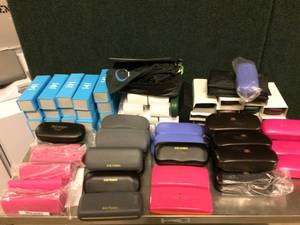 lot 31 image: Large Lot Of New Designer Sunglass Cases