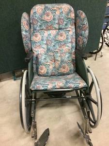 lot 36 image: Padded Reclining Wheelchair