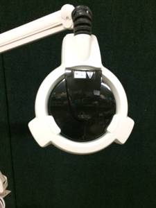 lot 42 image: WOW MSRP $750 &nbspPhilips Burton EM60 Mobile Lighted Drift Free Magnifier with Floorstand ON WHEELS - EXCELLENT WORKING CONDITION