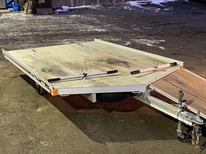 lot 5 image: FLOE Versa-Max Aluminum Snowmobile Trailer