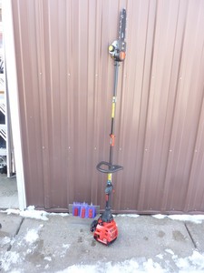 Craftsman 2 cycle 9 pole saw. Nearly new. Tested & works. As shown.