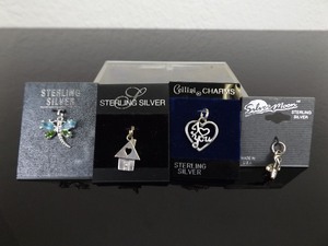 4 - NEW Sterling Silver .925 Charms