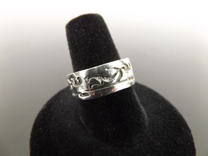 .925 Sterling Silver Etched Kokopelli Ring Size 8