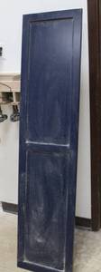 Tall Blue Wood Door Panel