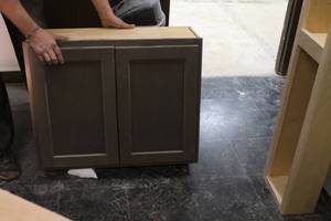 Dark Wood Upper cabinet