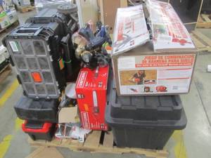 lot 31 image: WHOLESALE MIXED PALLET OF SHOP EQUIPMENT AND GARAGE ITEMS