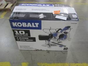 lot 38 image: Kobalt 10-in 15-Amp Dual Bevel Bevel Sliding Compound Miter Saw SM2517LW