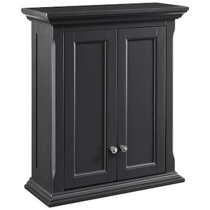 lot 219 image: Scott Living Roveland 24-in W x 28-in H x 10-in D Dark Gray Bathroom Wall Cabinet 2026WC-24-200